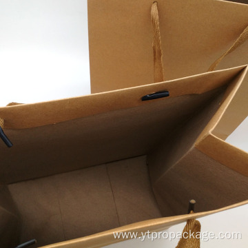 Recyclable Kraft Custom Shopping Paper Bag with handle